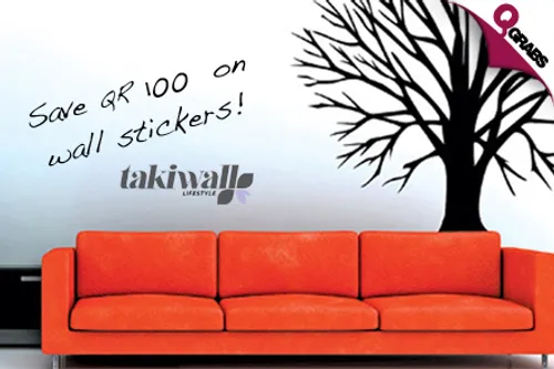 For QR50, Decorate your Home Interior with Amazing Wall Stickers from Takiwall! (QR150 Value)